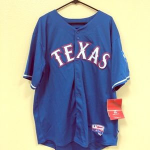 Come Hamels Texas Rangers Majestic Jersey